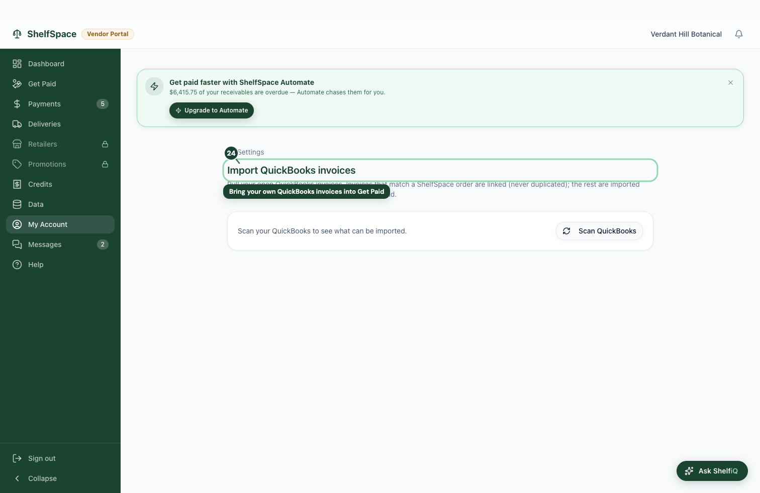 Bring your own QuickBooks invoices into Get Paid